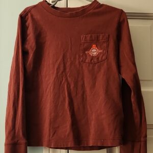 Boys Maroon Vineyard Vines Long Sleeve Shirt